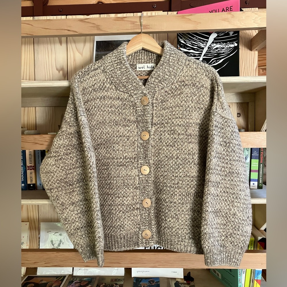 Wol Hide Box Bomber Cardigan Sweater